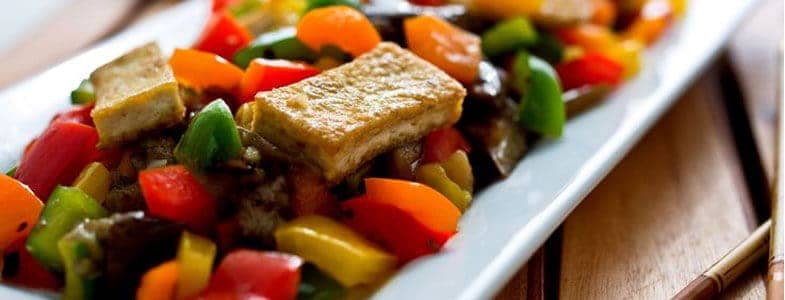 recette végétarienne wok de tofu aux légumes