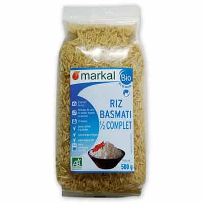riz basmati demi-complet - céréales - produit végétarien