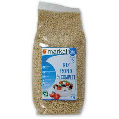Riz rond demi complet - céréales - produits végétariens