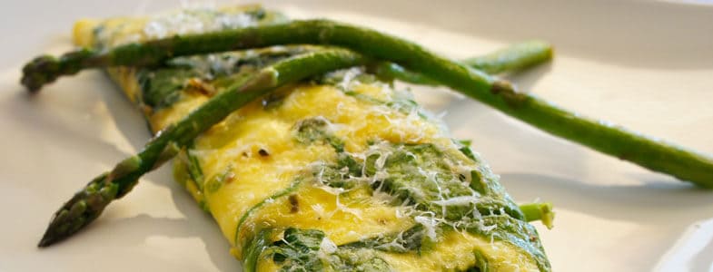 Recette omelette asperges epinards