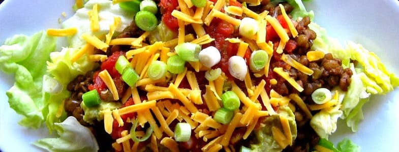 recette végétarienne salade taco