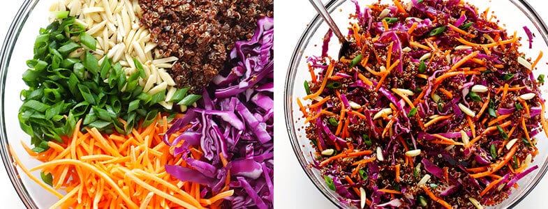 Recette végétarienne salade asiatique quinoa