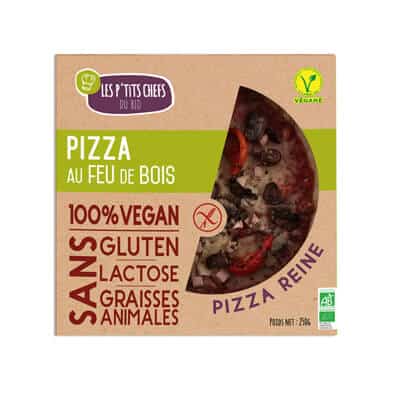 pizza reine vegan ptits cherfs