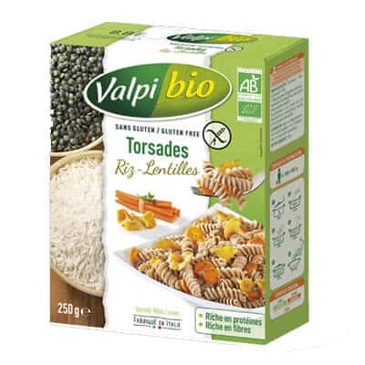 produit végétarien riz lentilles valpibio