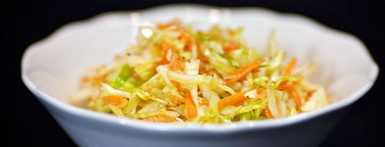 Menu végétarien|Salade chou chinois carottes