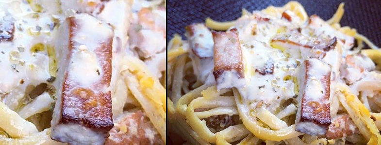 recette végétarienne spaghettis alla carbonara