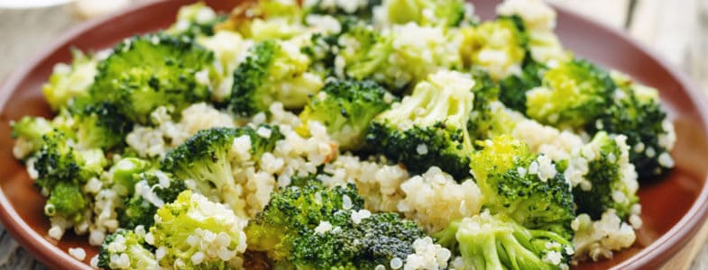 Menu végétarien|Quinoa brocoli