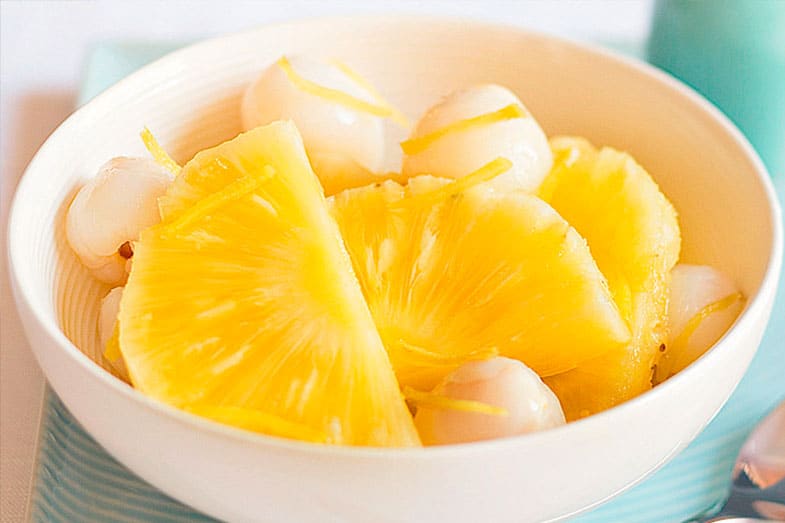 recette-litchi-ananas-gingembre