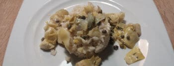 recette vegetarienne risotto artichaut capres