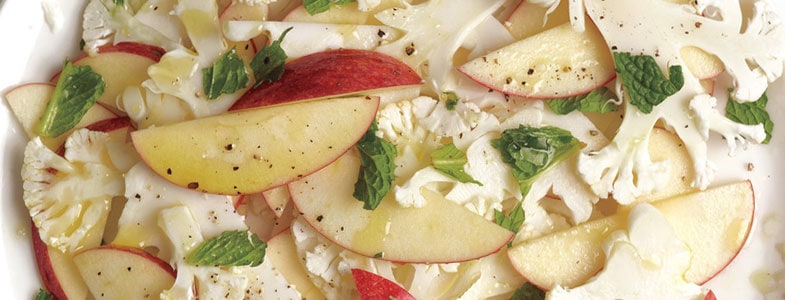 recette végétarienne salade chou-fleur pommes