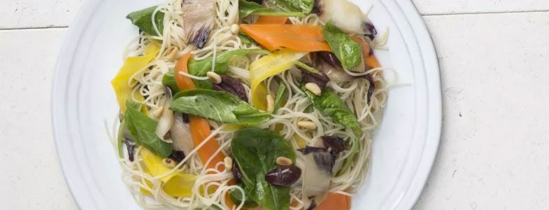 recette vegetarienne spaghettini carottes endives