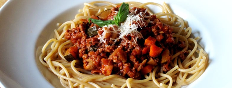 recette vegetarienne spaghettis bolognaise