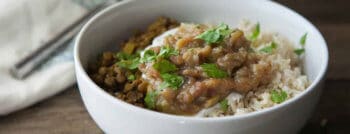 recette vegetarienne lentilles curry chutney rhubarbe