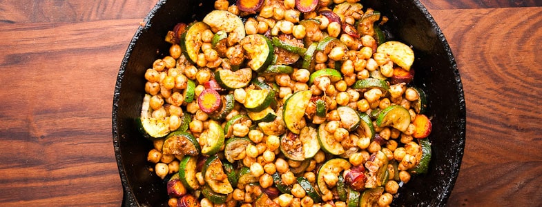 recette-vegetarienne-pois-chiches-courgettes
