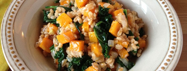 recette-vegetarienne-risotto-epeautre-courge-chou-kale