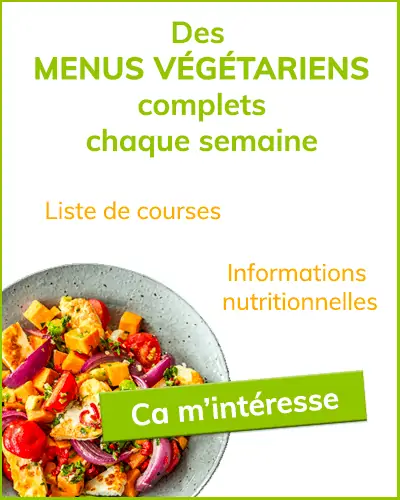 publicite menu vegetarien
