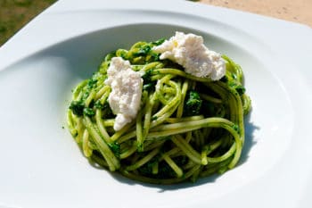 recette-vegetarienne-pates-vertes-ricotta
