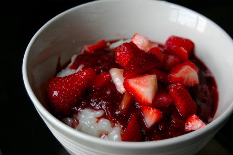 recette-vegetarienne-risotto-rhubarbe-fraises