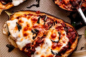 recette-vegetarienne-aubergines-farcies-orzo-tomates