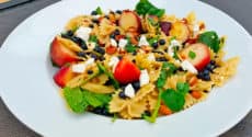 recette-vegetarienne-salade-pates-myrtilles