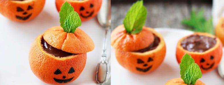recette clementines chocolat halloween