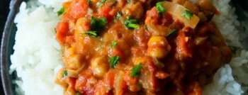 Recette végétarienne pois chiches Tikka Masala