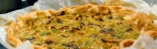 Recette vegan tarte aux champignons, marrons et cranberries