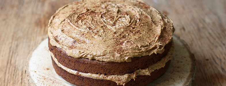 Recette vegan Gâteau châtaignes, pommes et poires