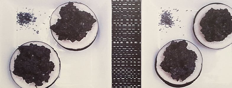 Tapenade noire sur radis noir