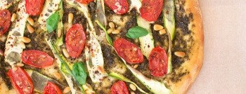 recette végétarienne pizza pesto