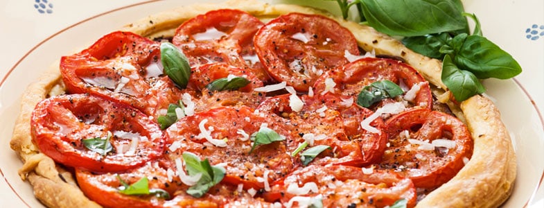 Recette tarte à la tomate et moutarde