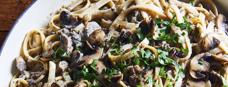 champignons stroganoff vegan