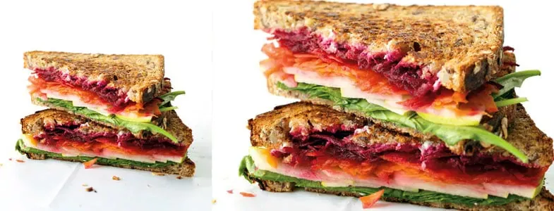 croque monsieur légumes chevre