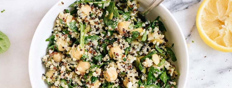 recette vegetarienne quinoa pois chiches herbes