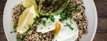 recette vegetarienne quinoa avocat oeuf