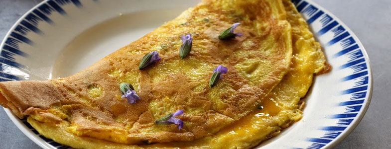 recette vegetarienne omelette sauge