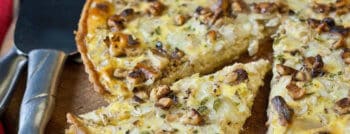 recette vegetarienne quiche fenouil brie noix