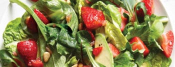 recette vegetarienne salade fraises avocat