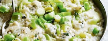 recette-vegetarienne-risotto-poireau-gorgonzola