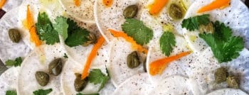 recette-vegetarienne-carpaccio-navet-capres-kumquat