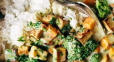 Curry vert au tofu