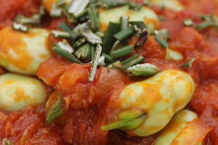 recette-feves-tomate