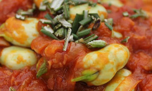recette-feves-tomate