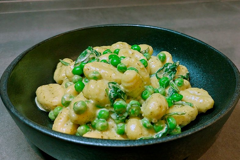 recette-vegetarienne-gnocchis-petits-pois