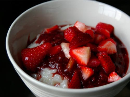 recette-vegetarienne-risotto-rhubarbe-fraises