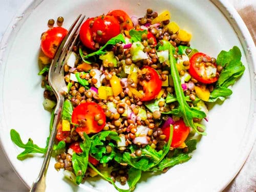 recette-vegetarienne-salade-lentilles-legumes-ete