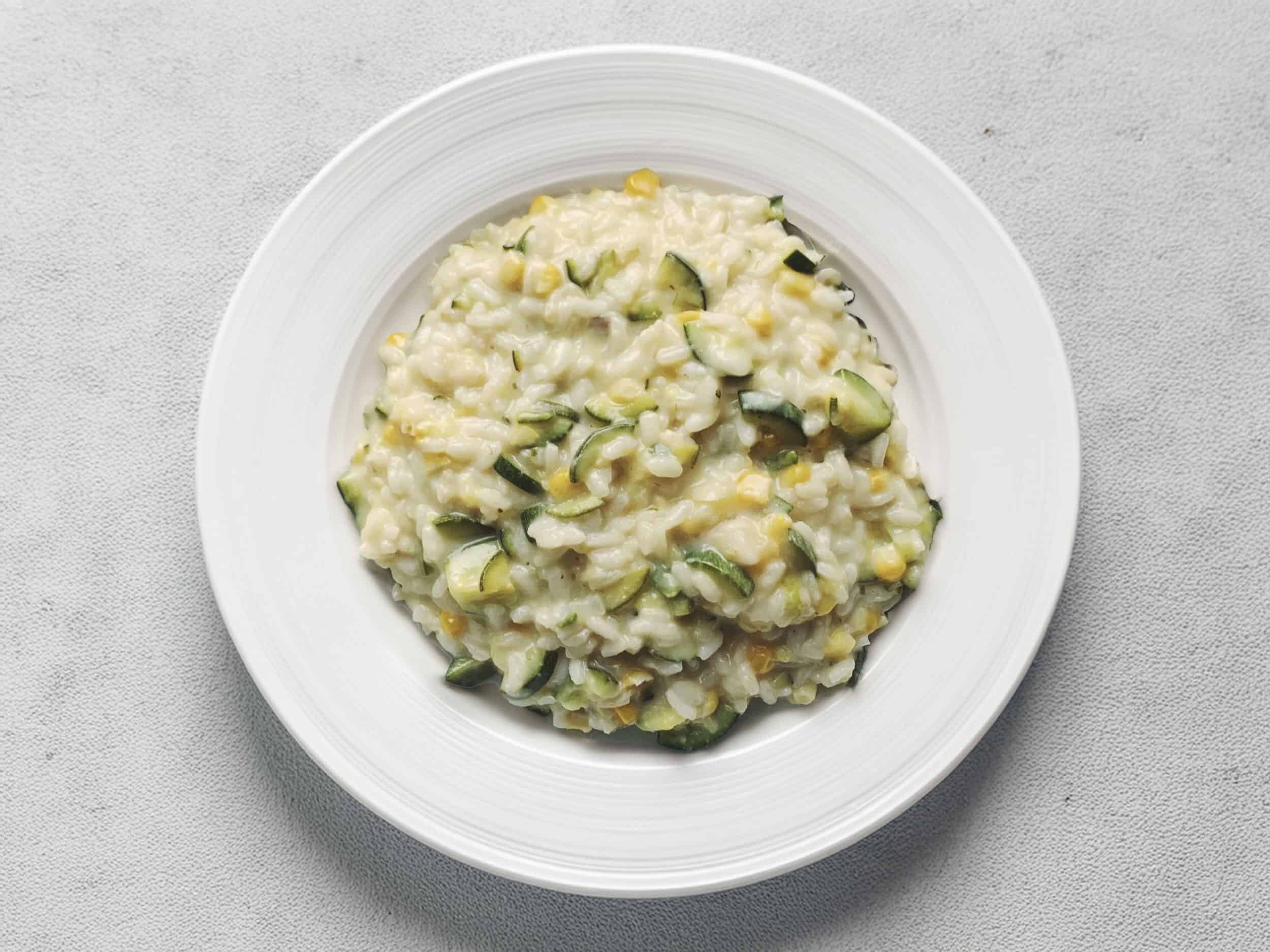 recette-vegetarienne-risotto-courgette-mais