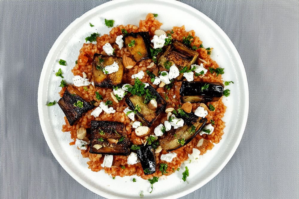 recette-vegetarienne-boulgour-aubergines-chevre